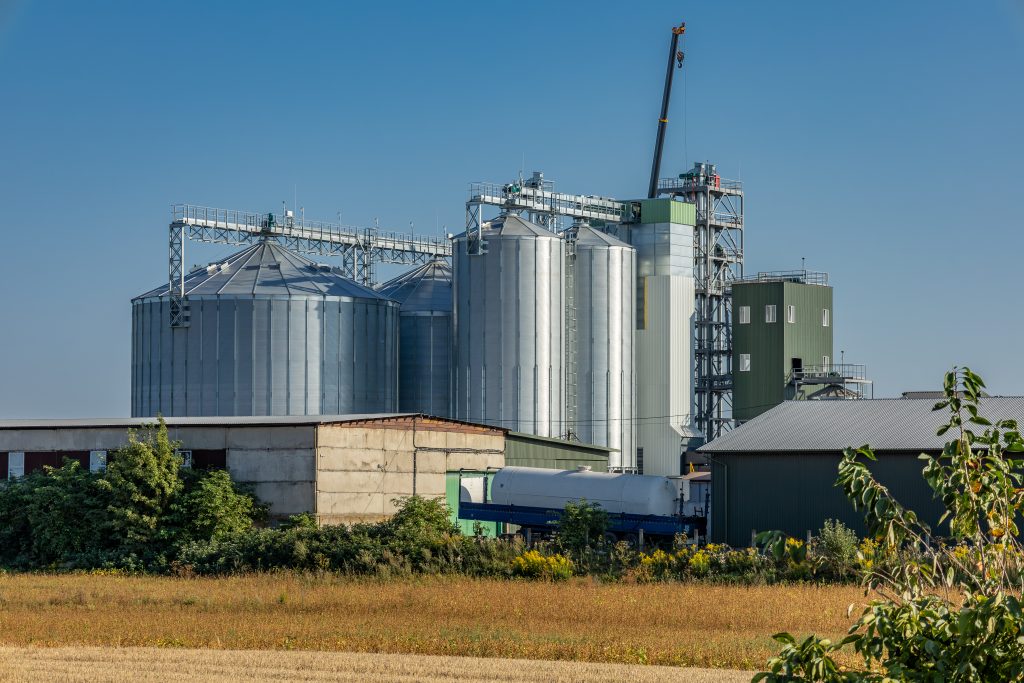 Grain storage silos used for fumigation and chemical treatment in Australia